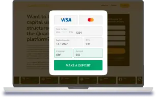 Online deposit process on Quantumai official website